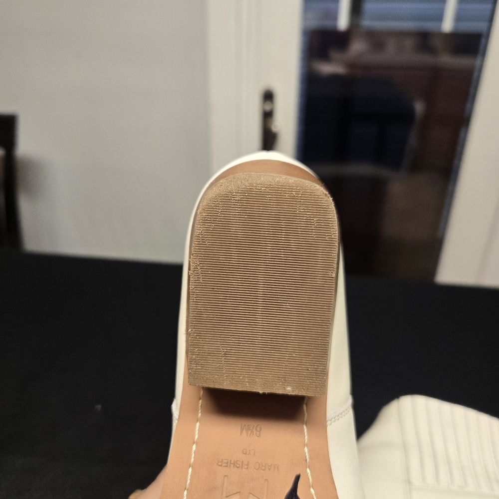 Marc Fisher Ltd Yarita Bootie Ivory Bone Western Chelsea Boot Hipster 8.5 - Picture 5 of 8